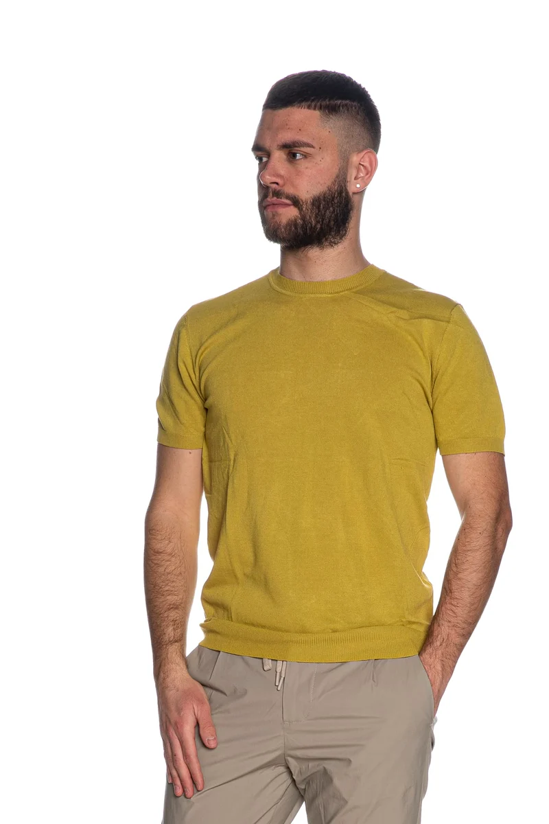 Maglia Gianni Lupo Short Sleeve Da Uomo Olio