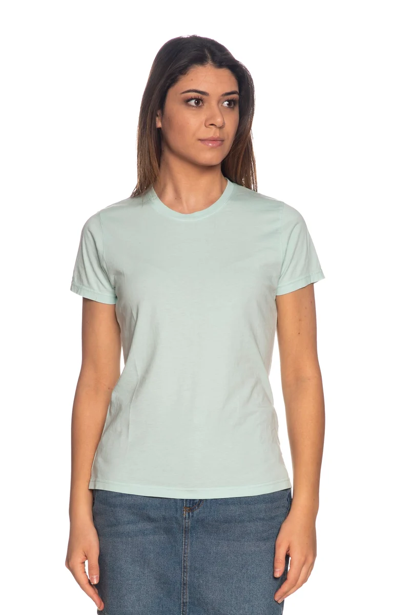 T Shirt Colorful Standard Light Tee Da Donna Verde Acqua