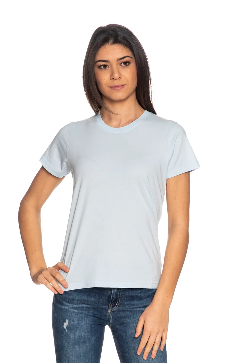 T Shirt Colorful Standard Light Tee Da Donna Celeste