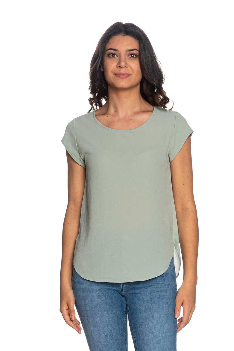 Blusa Only Vic Solid Da Donna Verde Giada