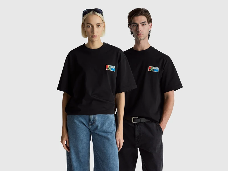 T-shirt Benetton Formula con stampa dietro