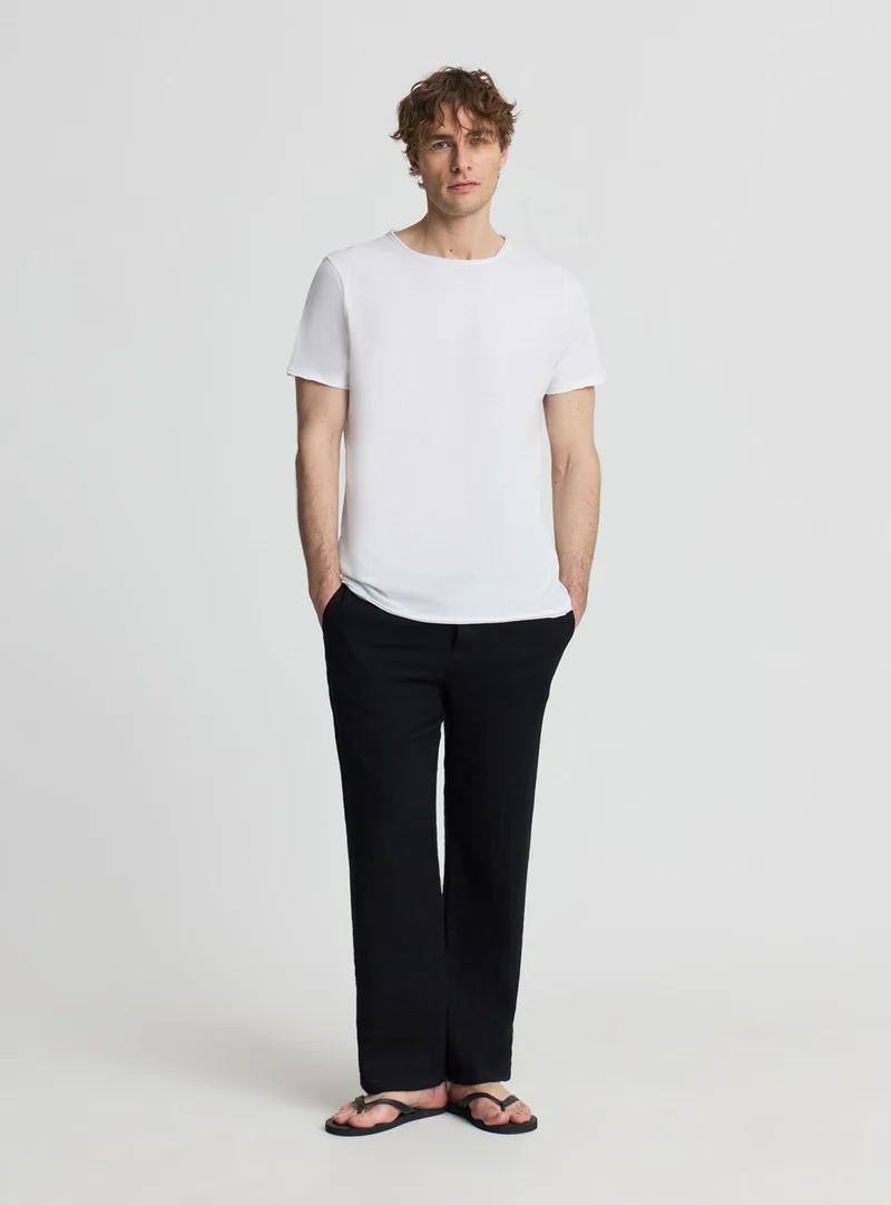 T-shirt girocollo taglia vivo