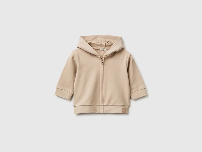 Felpa zip e con cappuccio