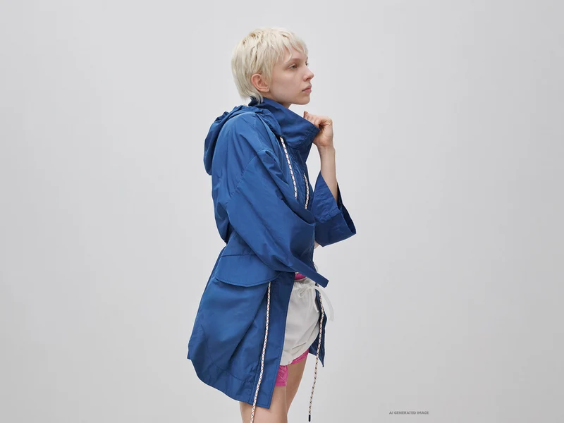 Parka ampio con cappuccio