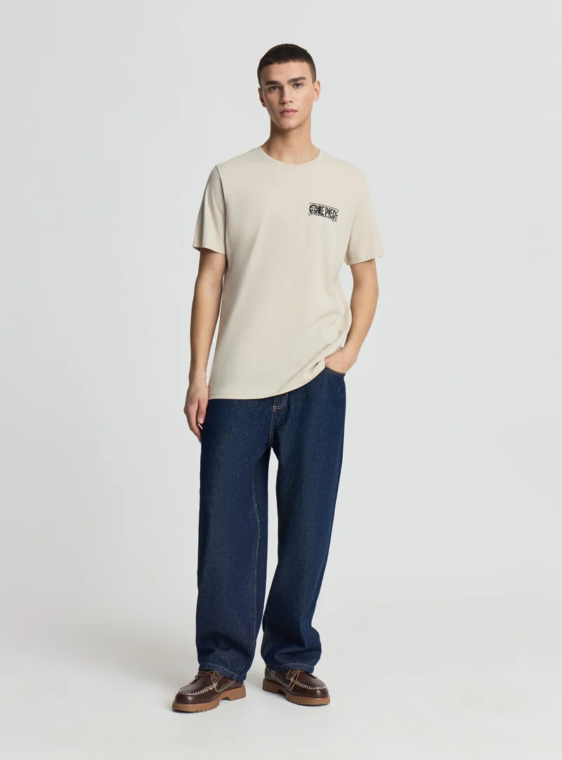 T-shirt con stampa One Piece® fronte e retro