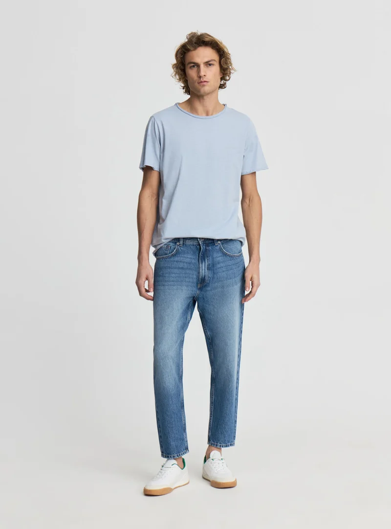 T-shirt girocollo taglia vivo