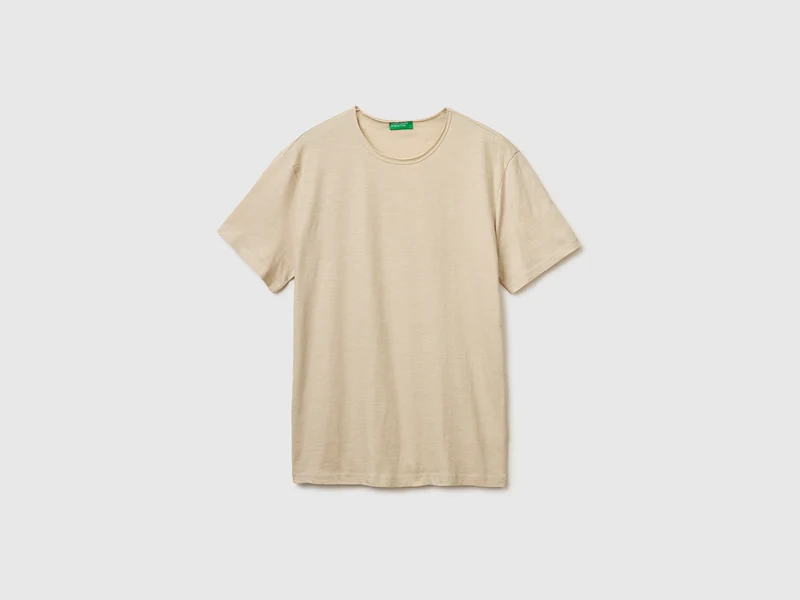T-shirt in cotone fiammato
