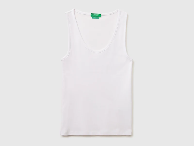 Canotta a costine slim fit