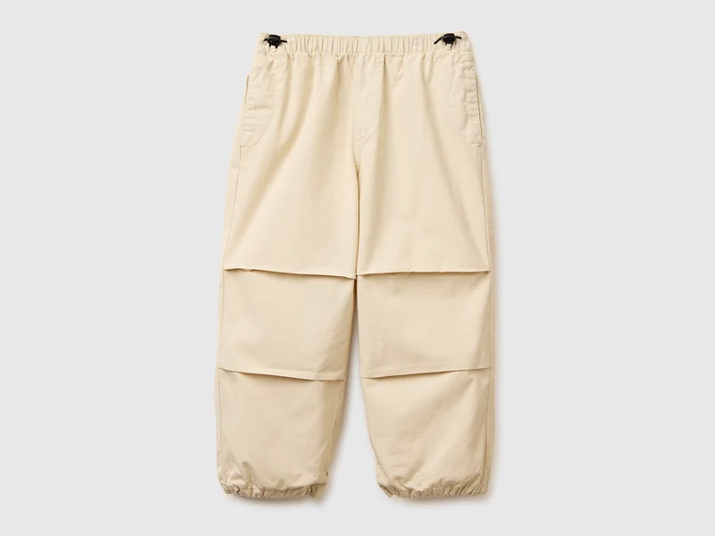 Pantaloni parachute in cotone