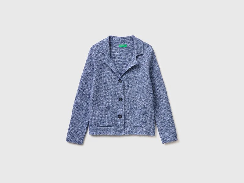 Blazer in maglia 100% cotone