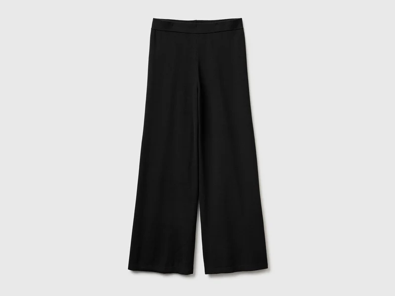 Pantaloni ampi in maglia