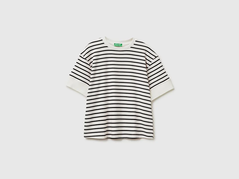 T-shirt manica corta a righe