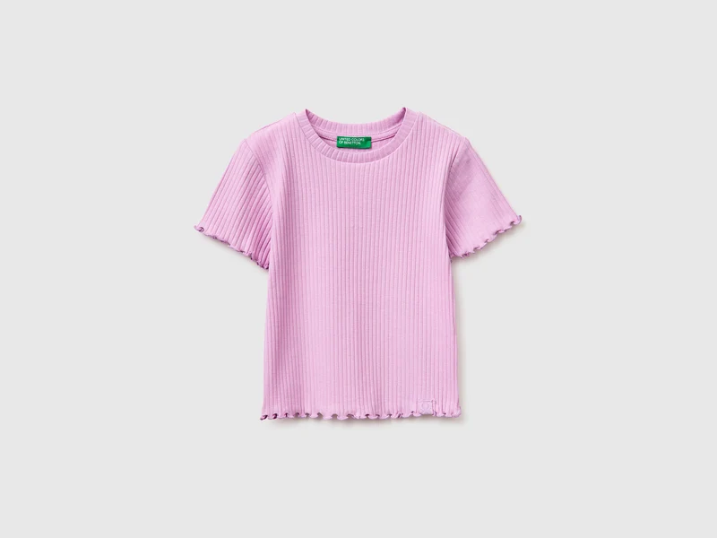 T-shirt a costine stretch