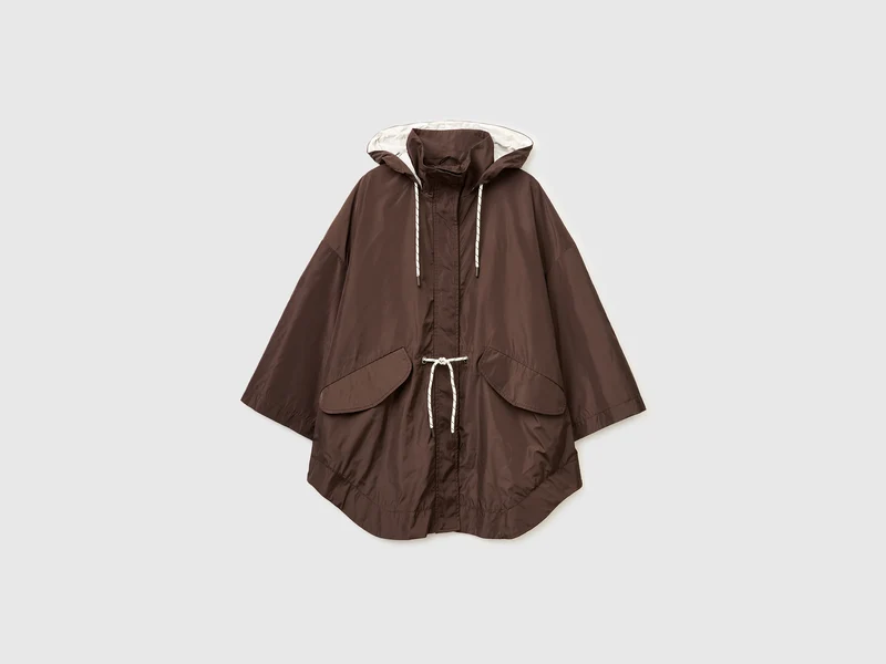 Parka ampio con cappuccio
