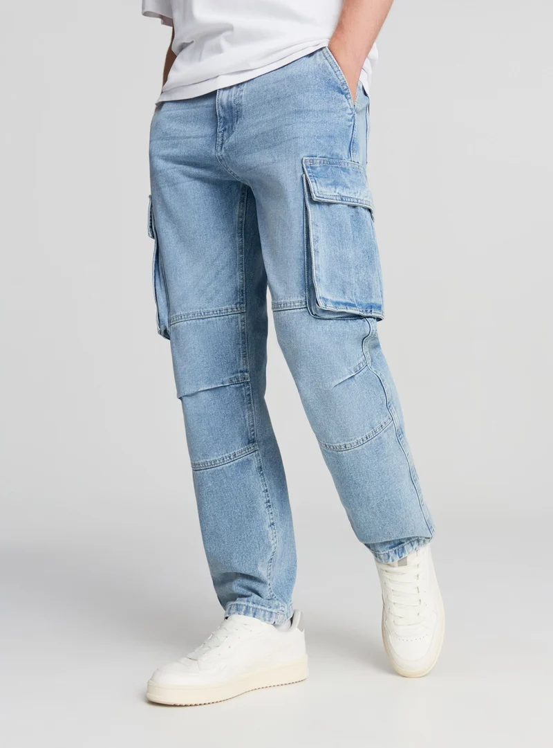 Jeans cargo oversize