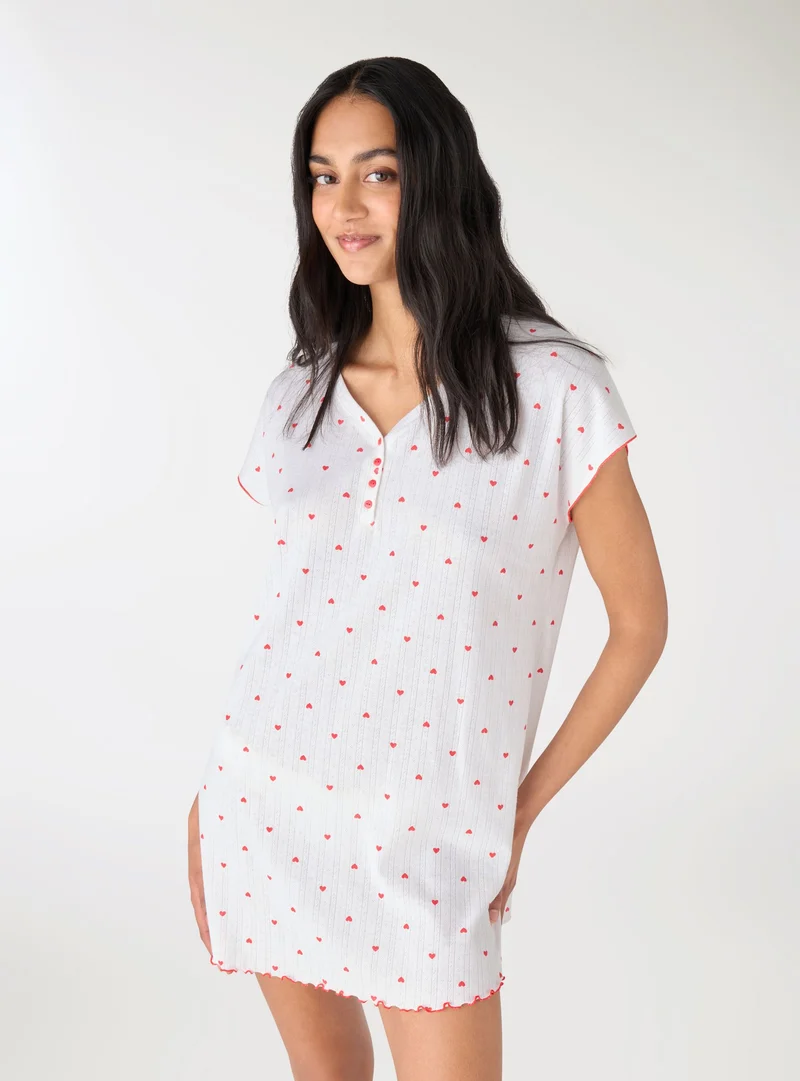 Set da notte con pochette, t-shirt e slip