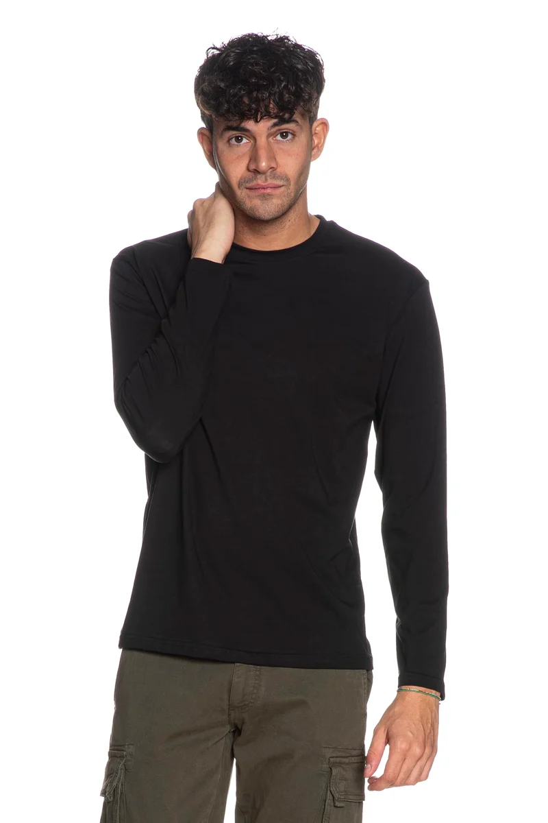 .T Shirt Squad2 Basic Ls Tee Da Uomo Nera