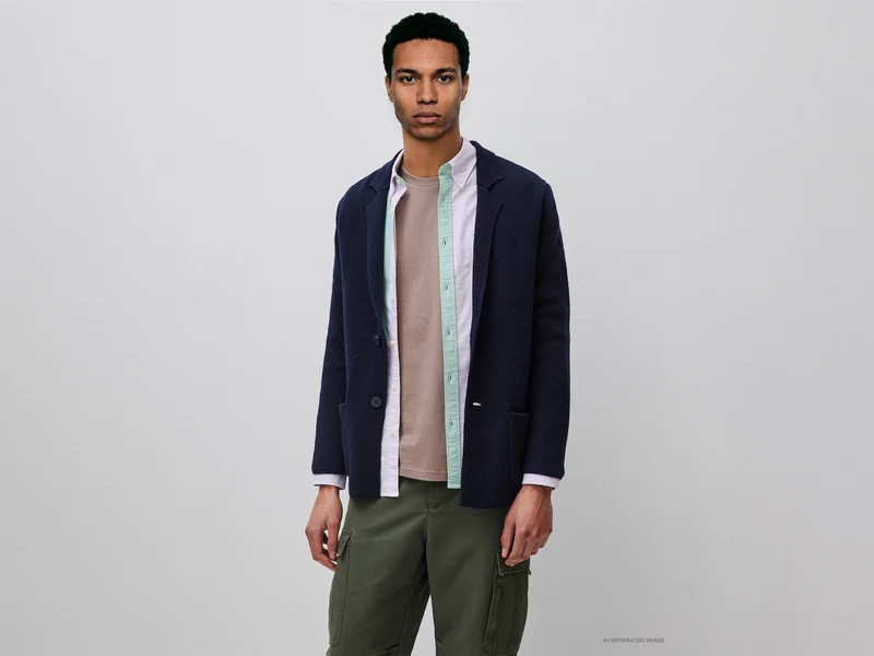 Blazer in maglia