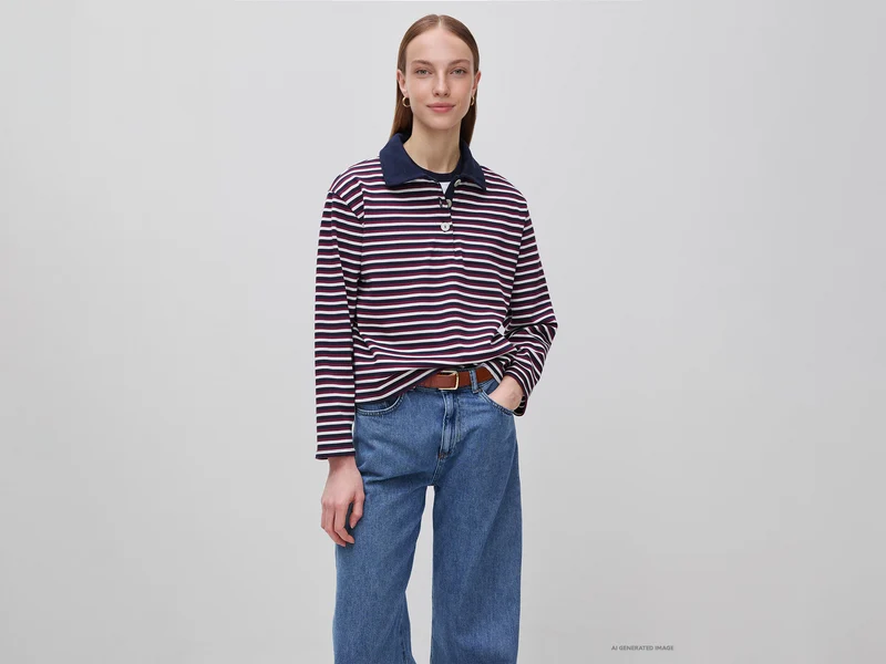 Polo rigata regular fit