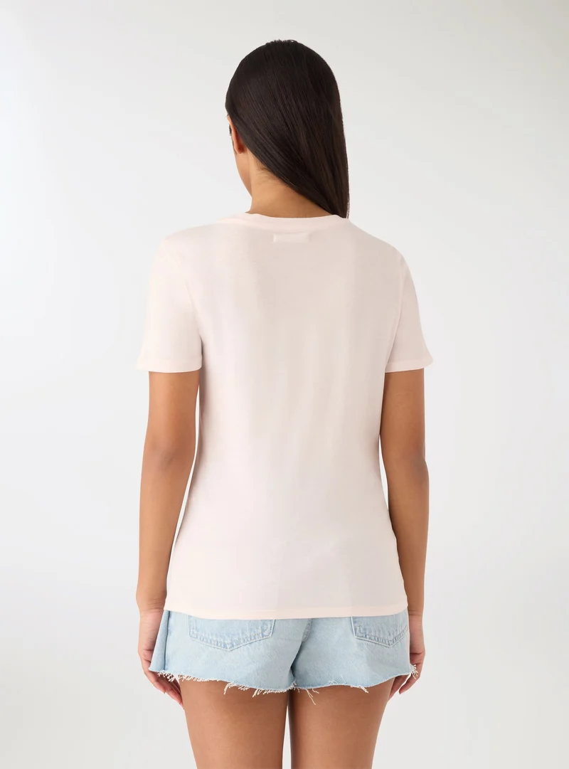 T-shirt con stampa volto