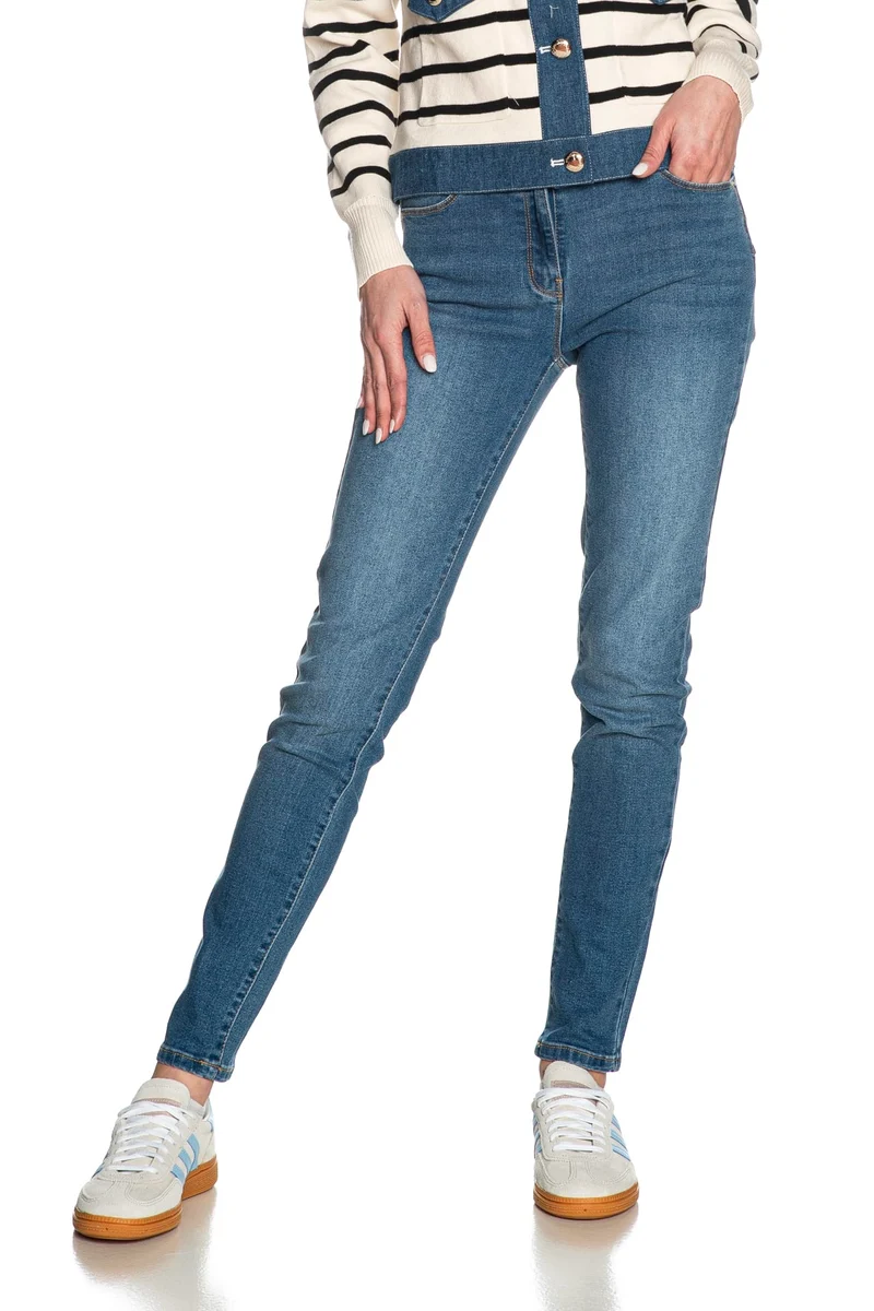 Jeans Morgan Parda Da Donna Denim Bu Medio