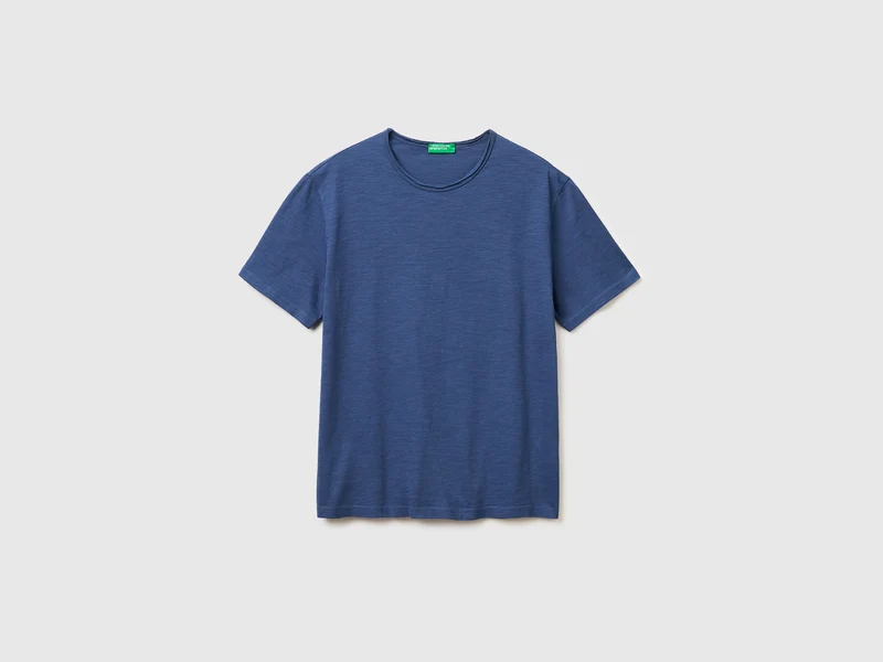 T-shirt in cotone fiammato