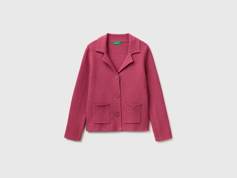Blazer in maglia 100% cotone