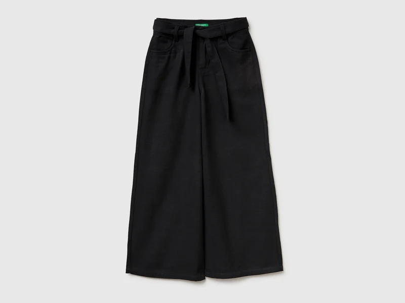 Pantaloni wide fit con fusciacca