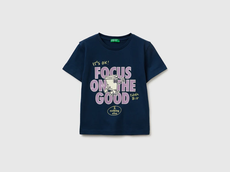 T-shirt girocollo con stampa