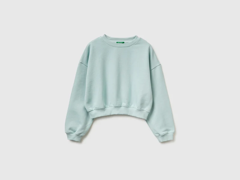 Felpa cropped fit