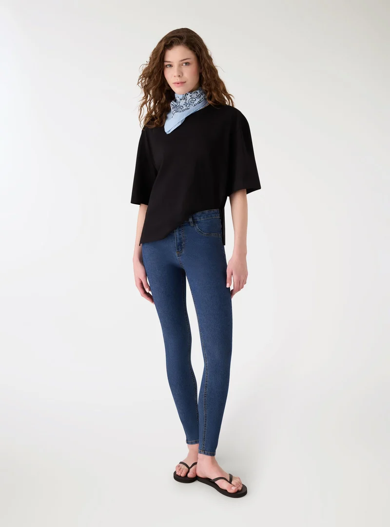 Jeggings tinta unita