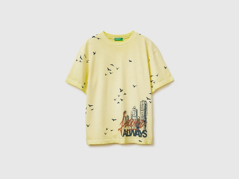 T-shirt over fit con stampa