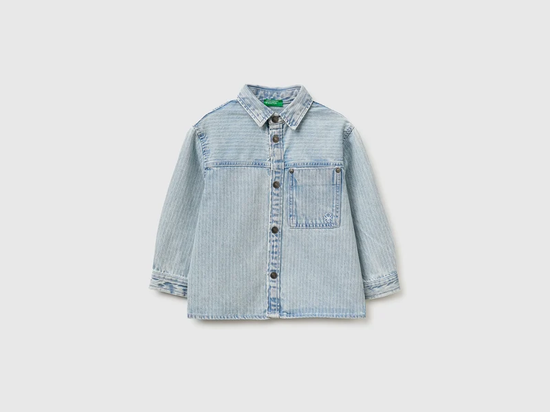 Camicia di jeans rigata