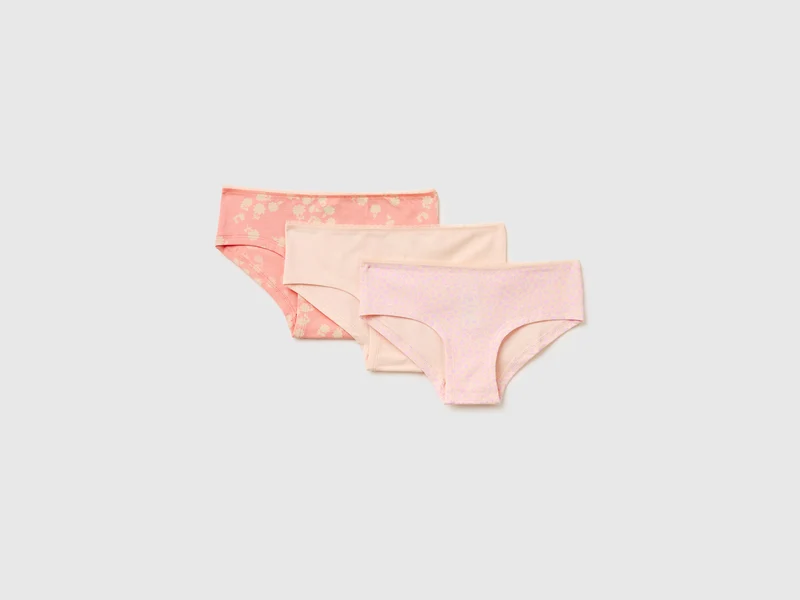 Tre culotte in cotone stretch