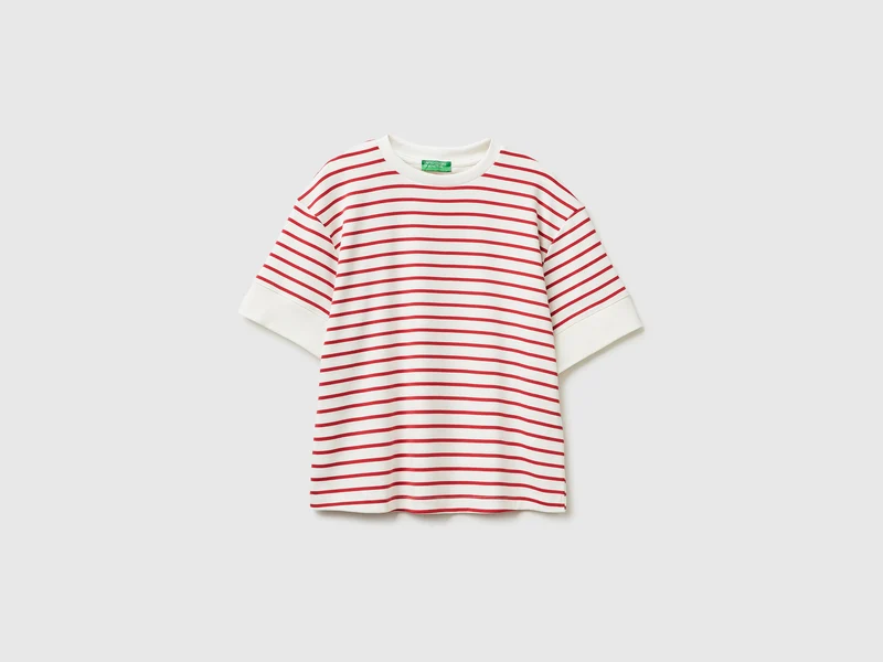 T-shirt manica corta a righe