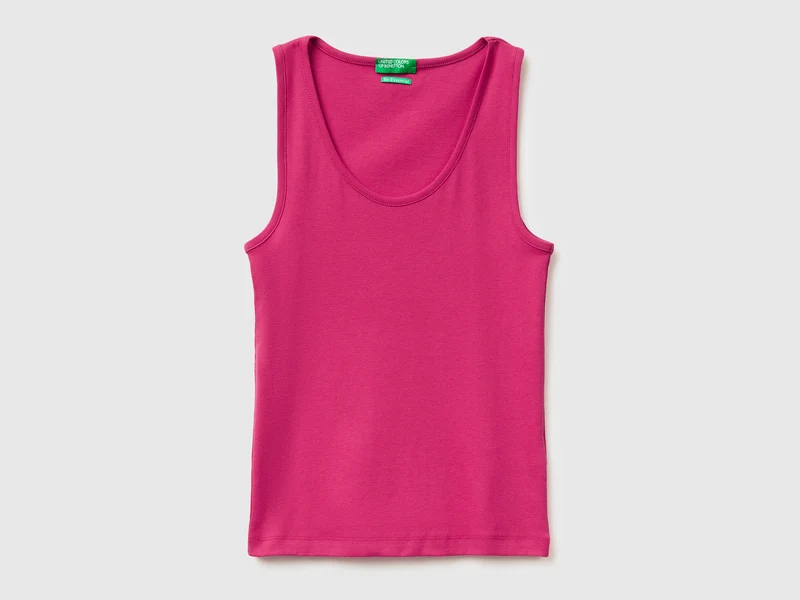 Canotta a costine slim fit