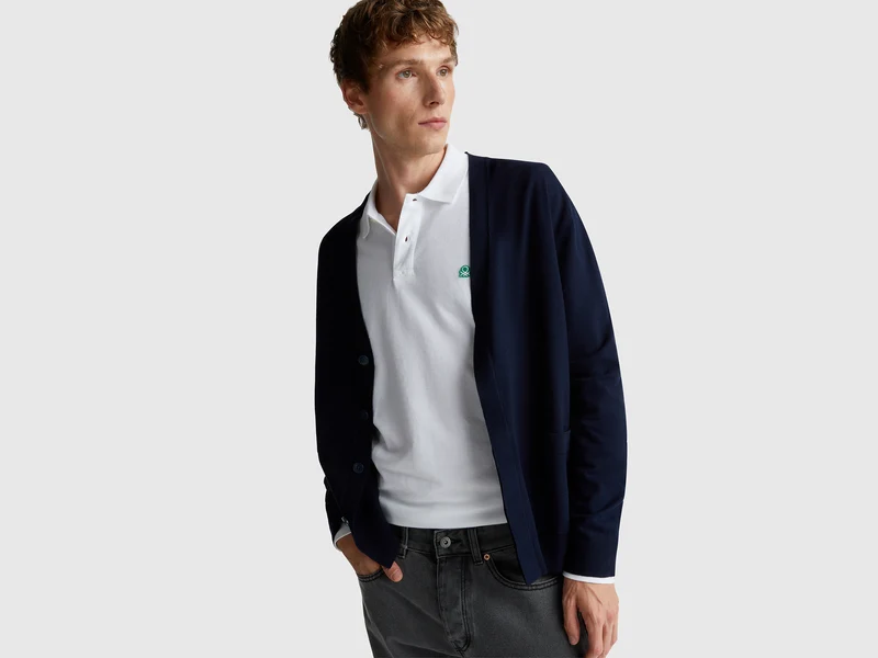 Cardigan in maglia di misto viscosa