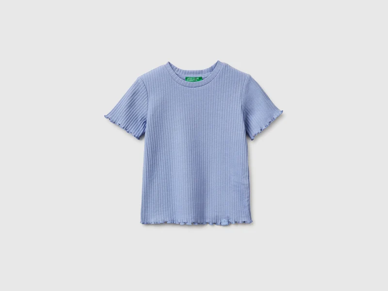 T-shirt a costine stretch