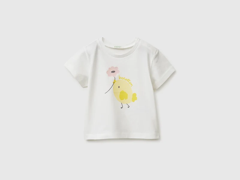T-shirt in cotone bio con stampa