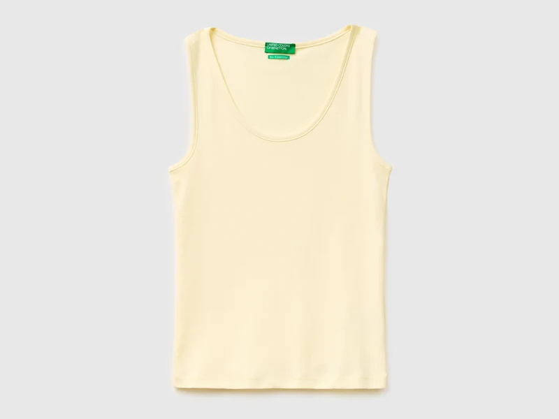 Canotta a costine slim fit
