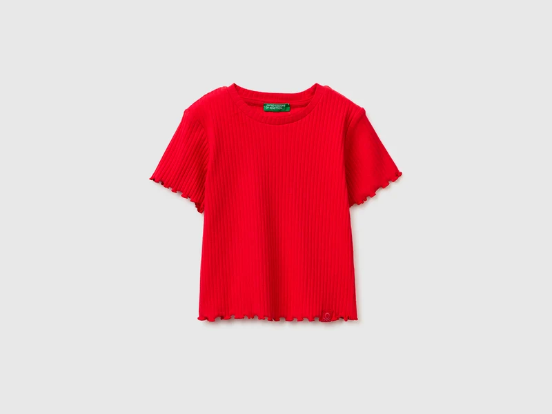 T-shirt a costine stretch