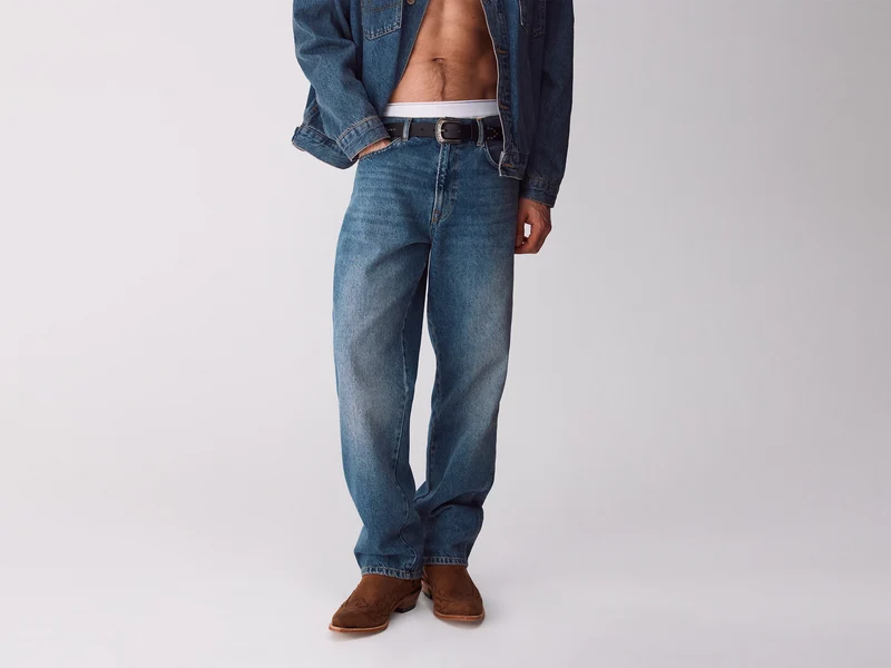Jeans regular fit lavaggio vintage