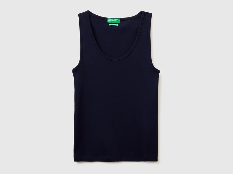 Canotta a costine slim fit