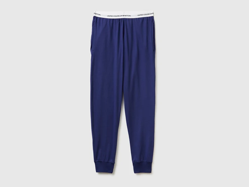 Pantaloni con elastico logato