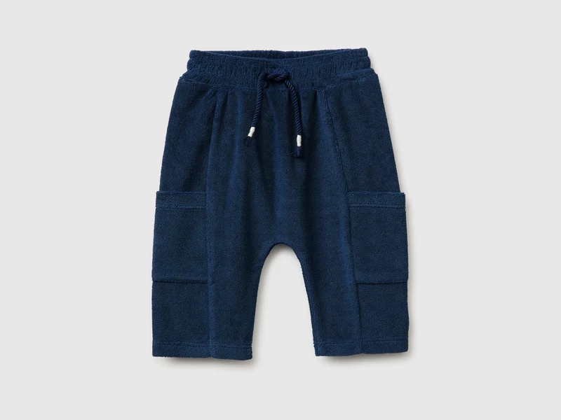 Pantaloni in spugna con tasche