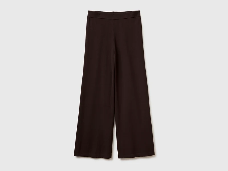 Pantaloni ampi in maglia