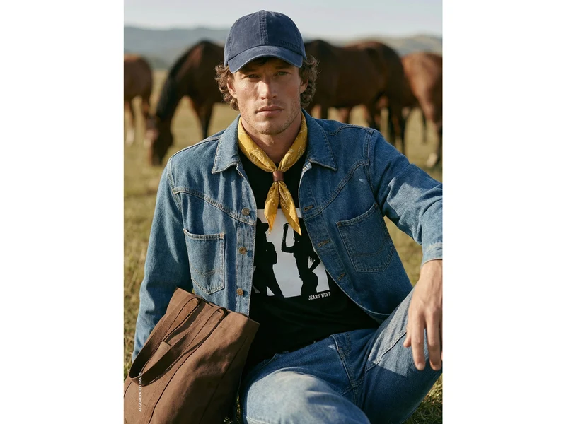 T-shirt western relaxed fit