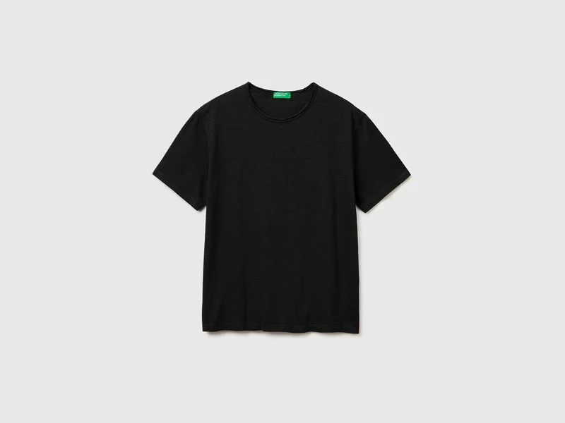 T-shirt in cotone fiammato