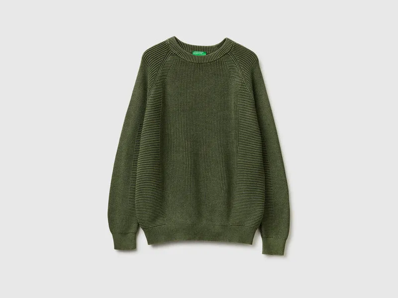 Maglia regular fit stone washed