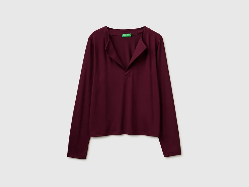 T-shirt con revers
